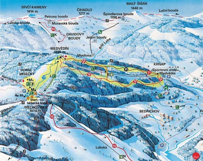 Kliknutím zvětšíte mapu horni-misecky - ski map