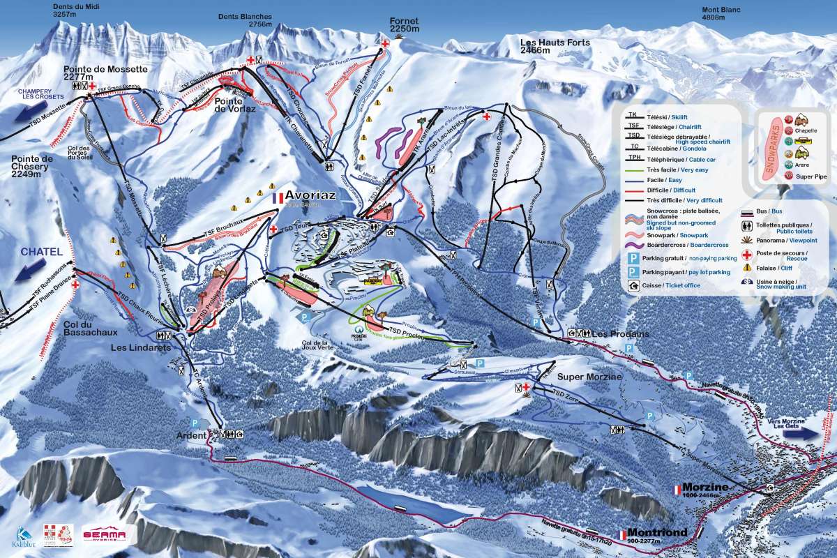 Kliknutím zvětšíte mapu avoriaz - map