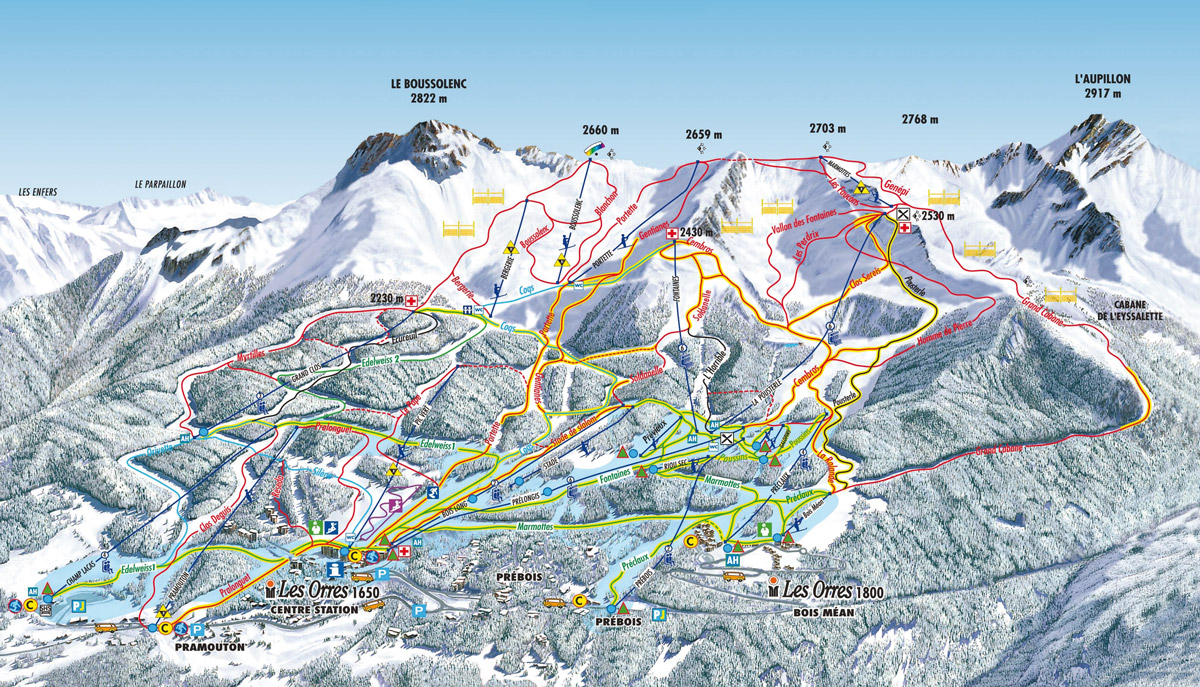 Kliknutím zvětšíte mapu les-orres - map