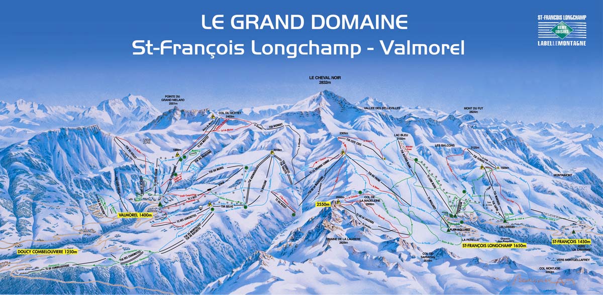 Kliknutím zvětšíte mapu valmorel - map