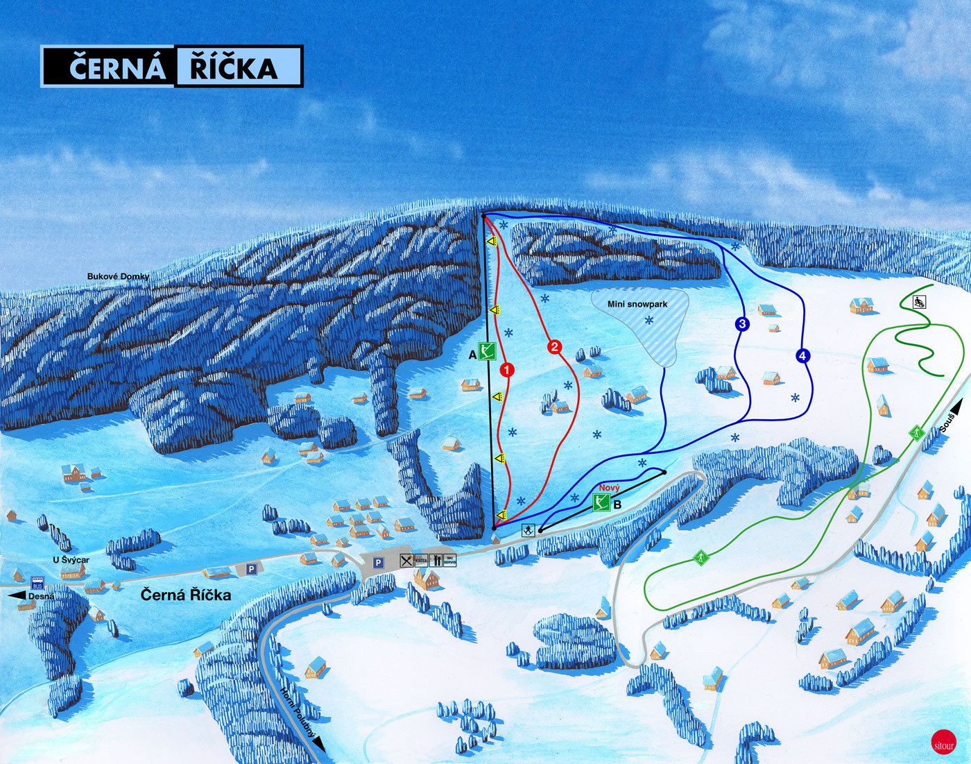 desna - ski map