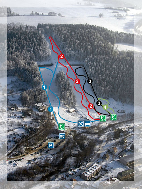 hlinsko ski map