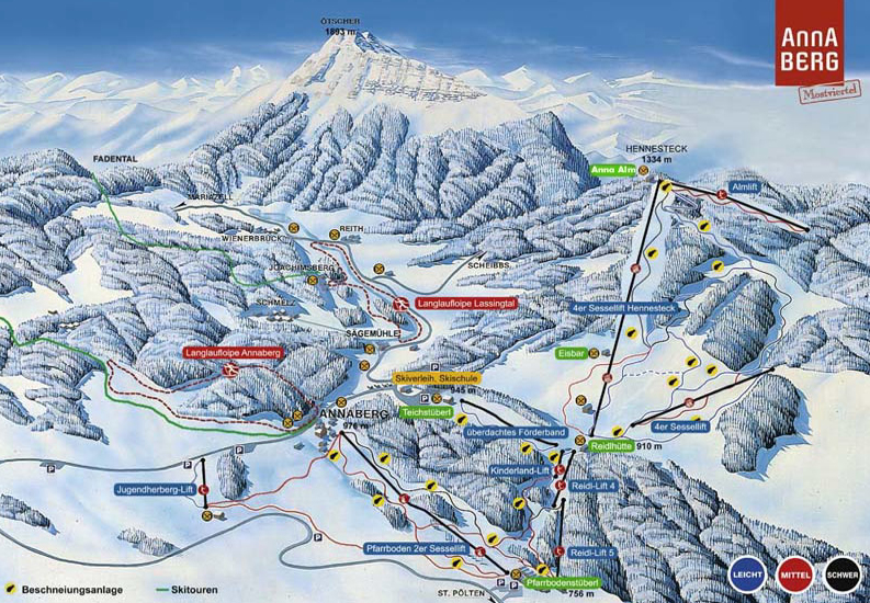 Annaberg - ski map