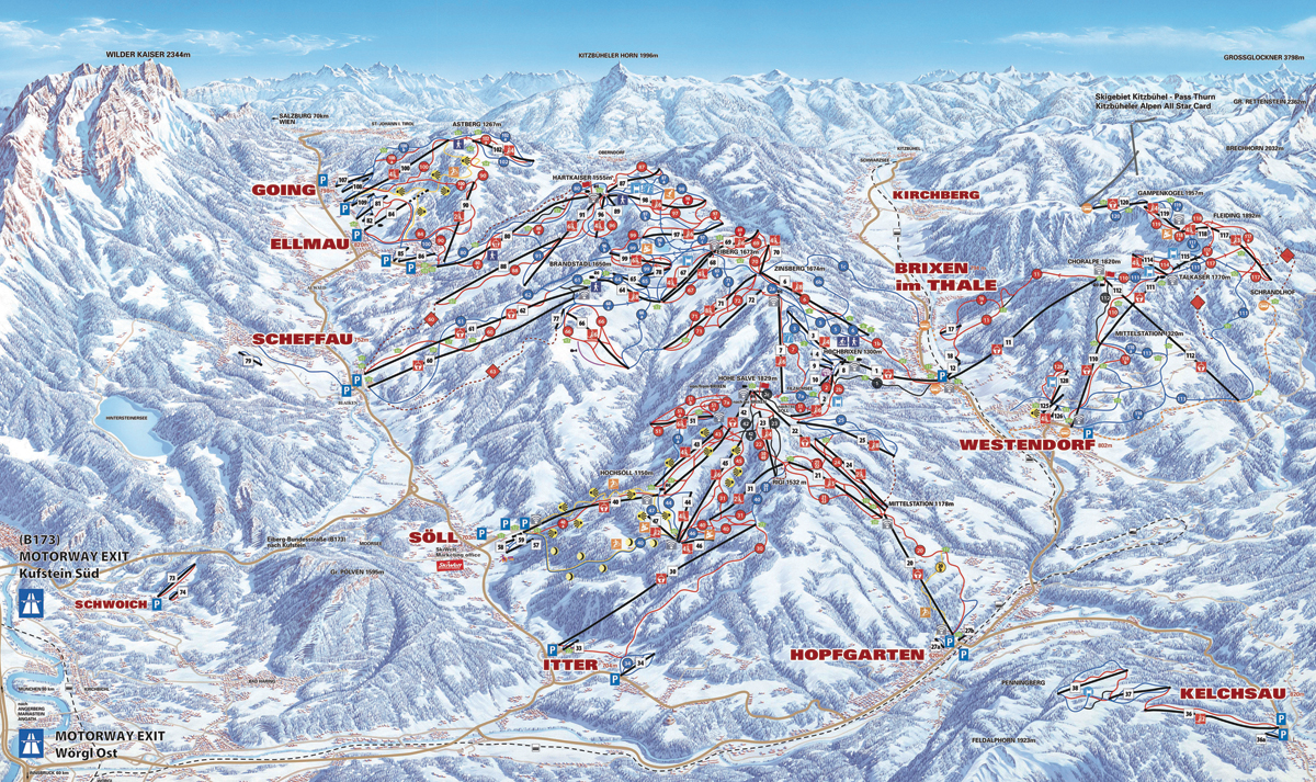 skiwelt-wilder-kaiser-brixental - map