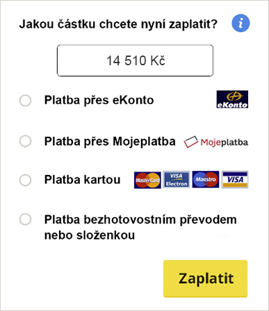 Jak nakupovat - Platba